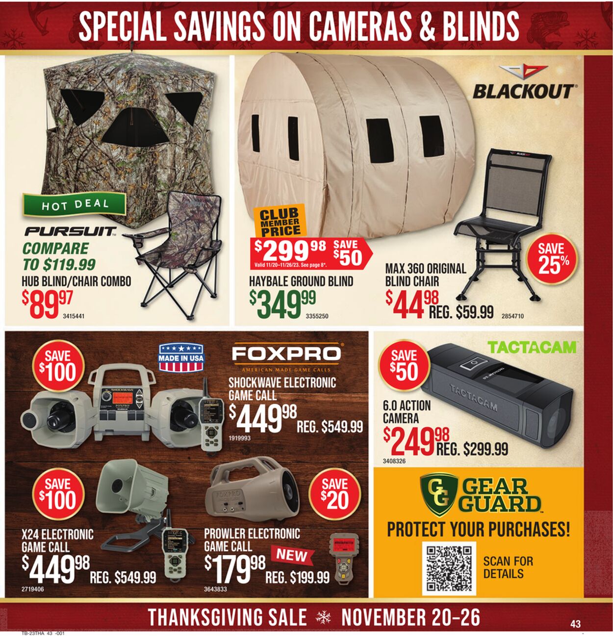 Catalogue Cabela's from 11/20/2023