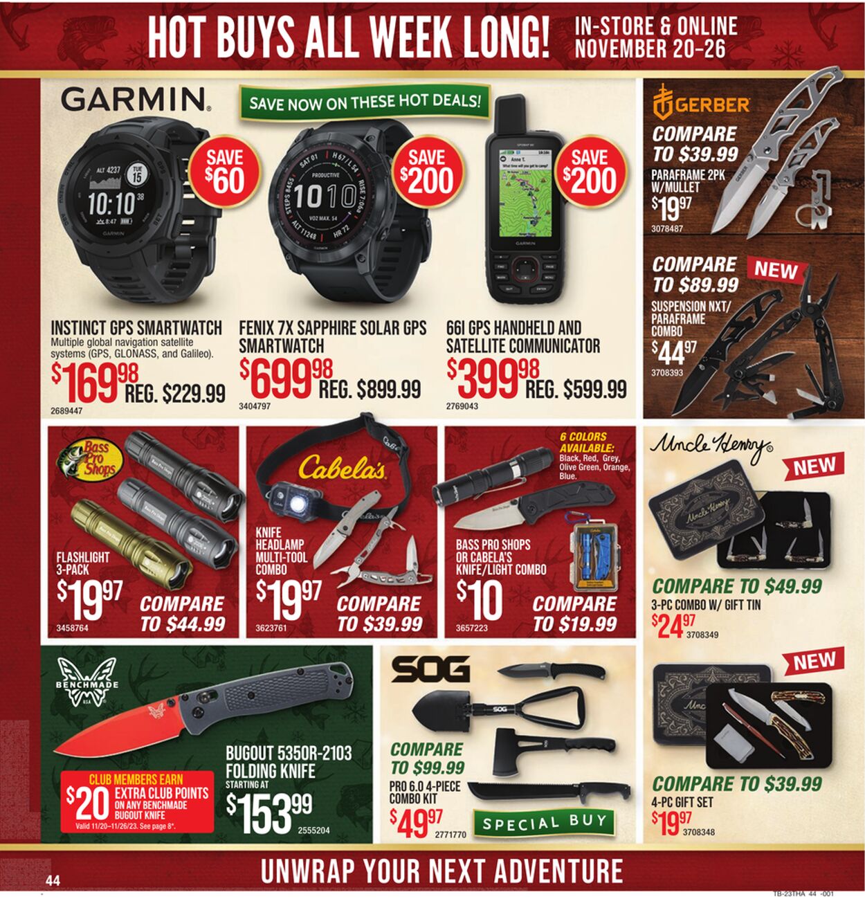 Catalogue Cabela's from 11/20/2023