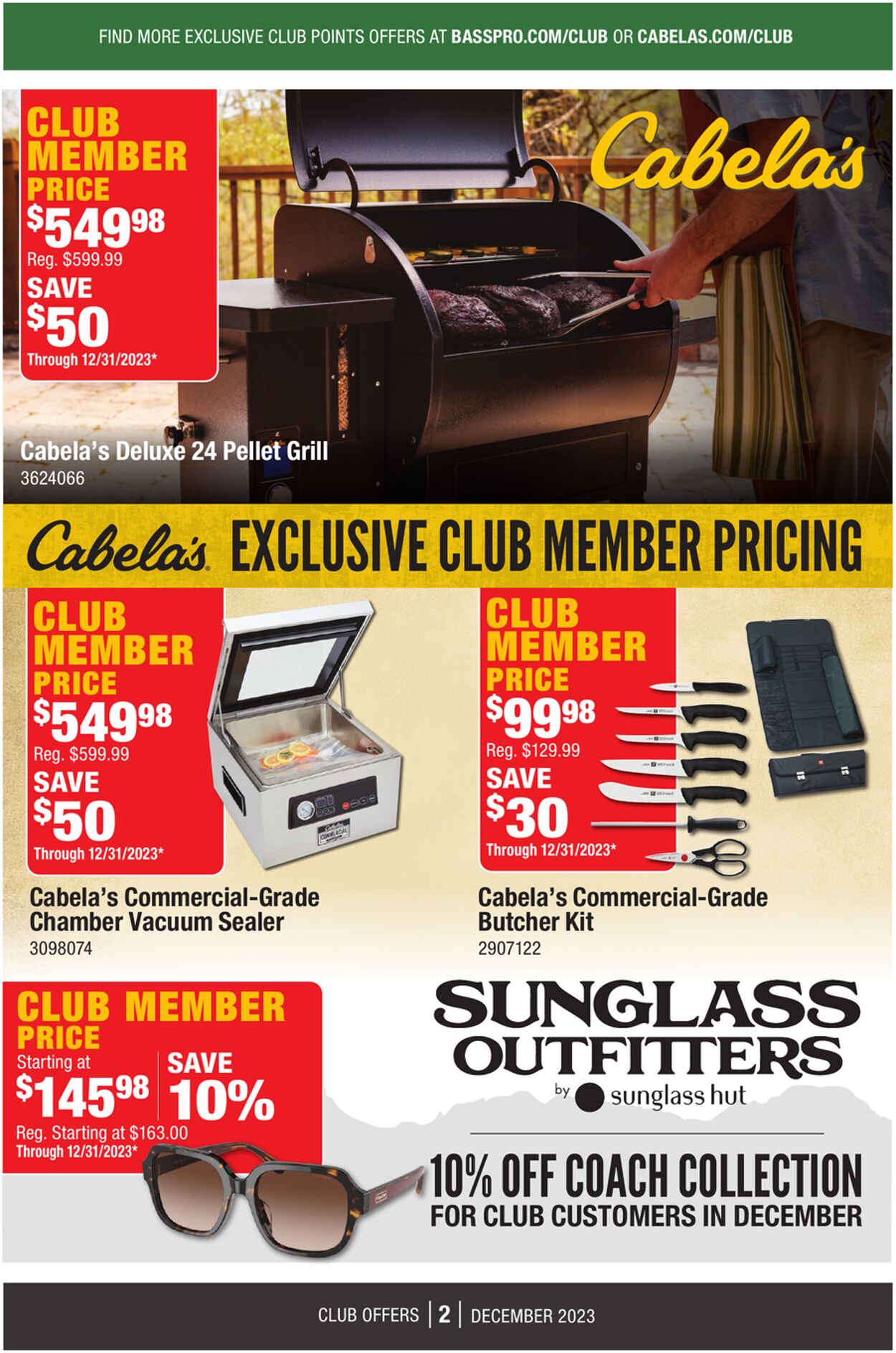 Catalogue Cabela's from 12/01/2023