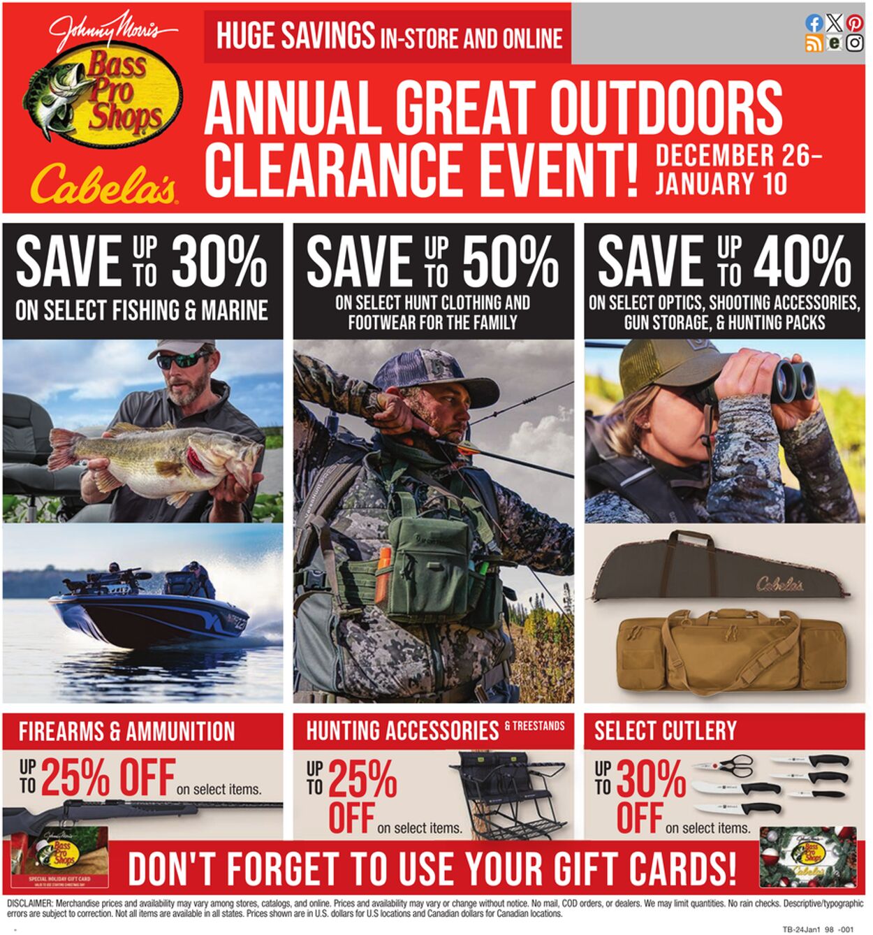 Catalogue Cabela's from 12/26/2023