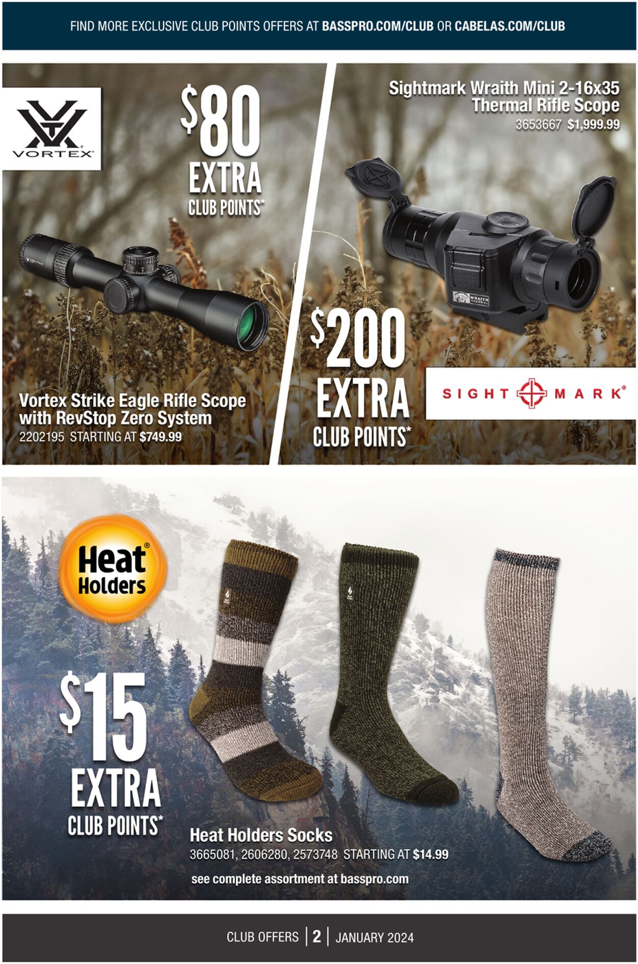 Catalogue Cabela's from 01/01/2024