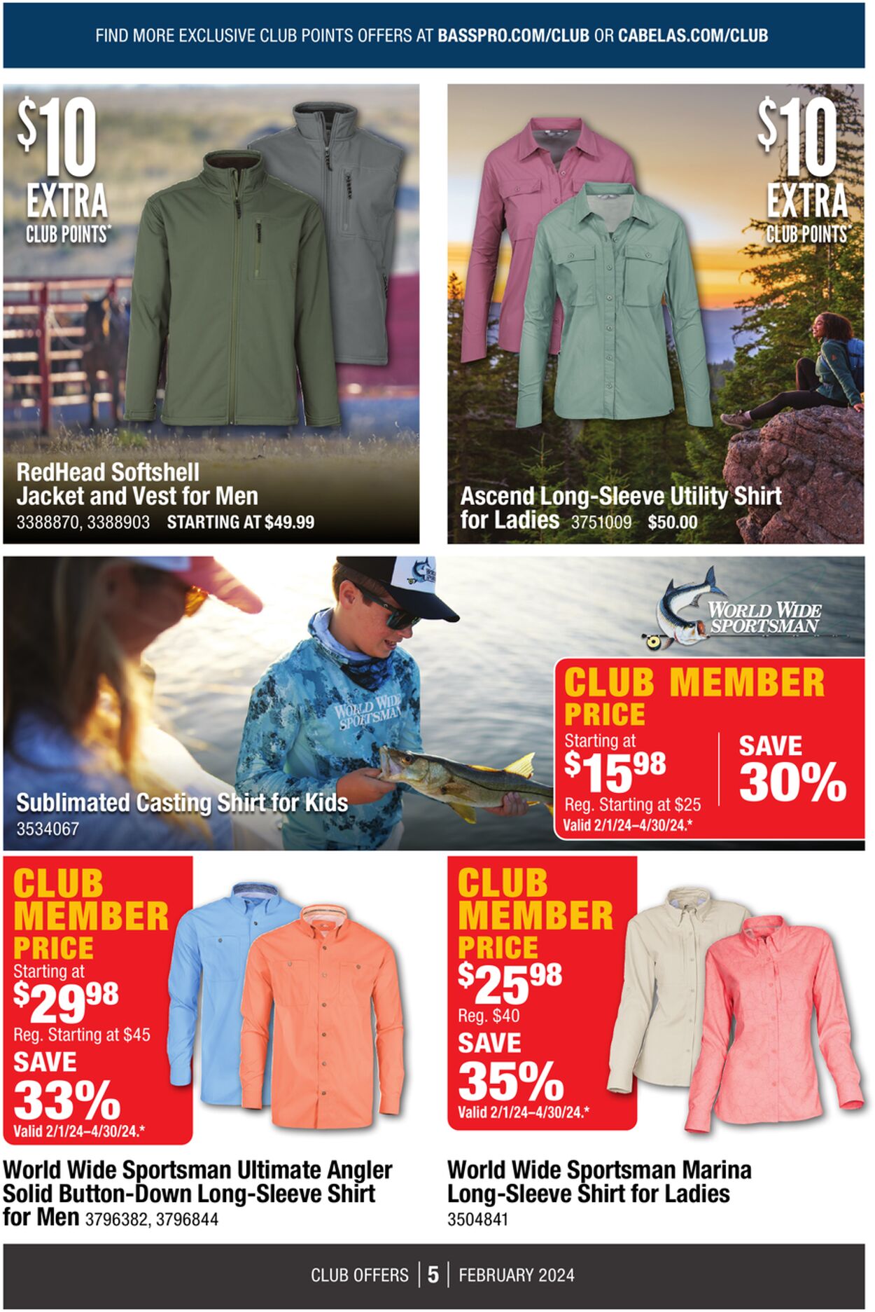 Catalogue Cabela's from 02/01/2024