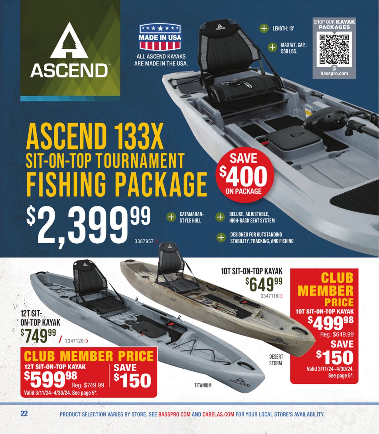 Catalogue Cabela's from 03/31/2024