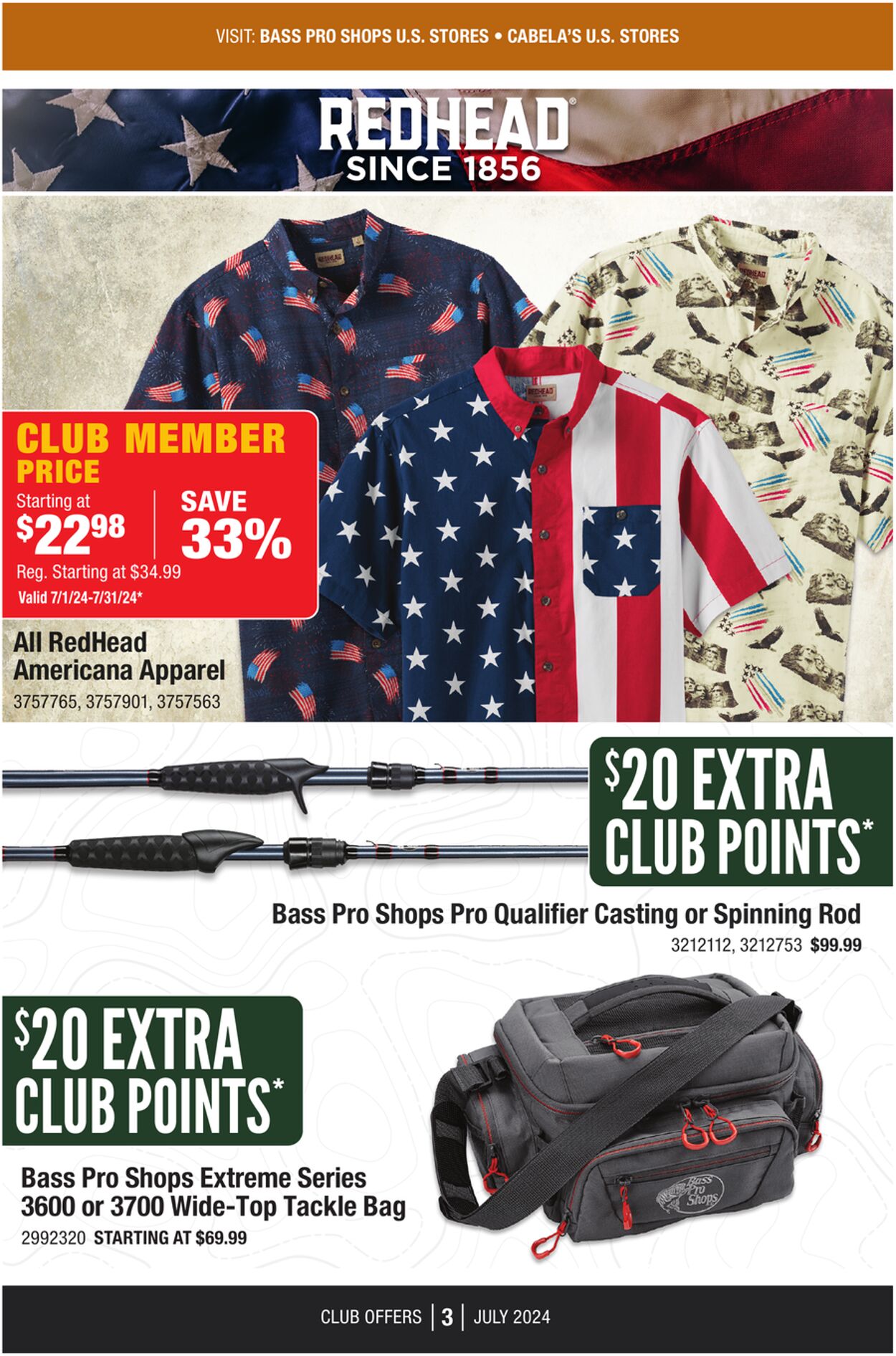 Catalogue Cabela's from 07/01/2024
