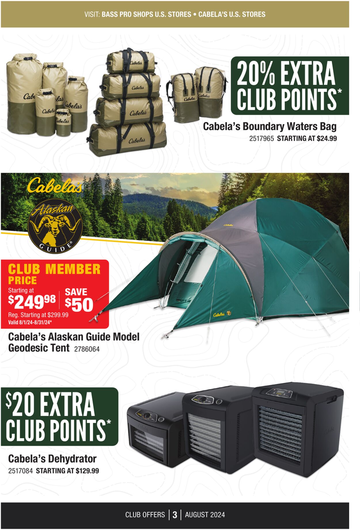 Catalogue Cabela's from 08/01/2024