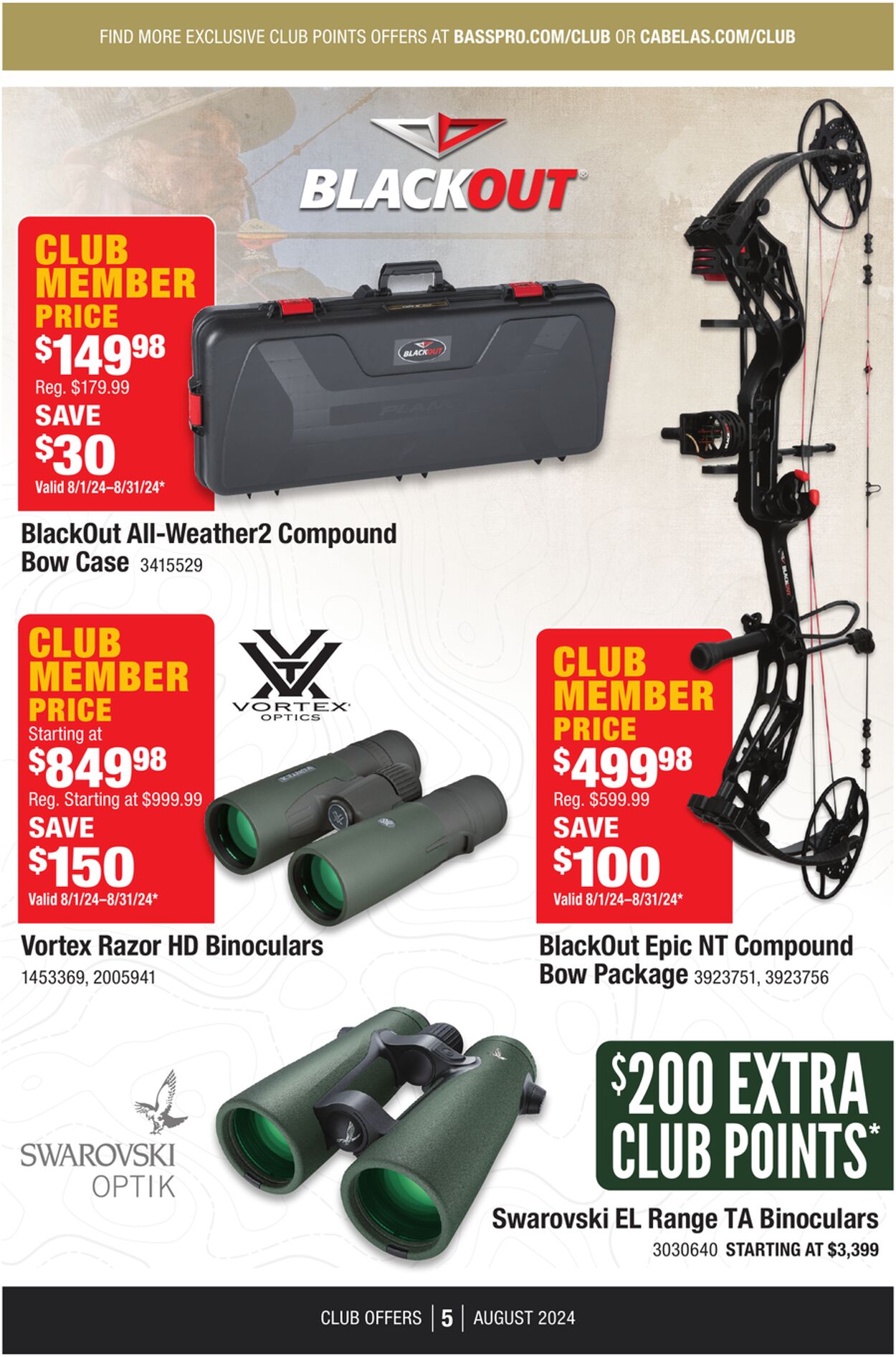 Catalogue Cabela's from 08/01/2024