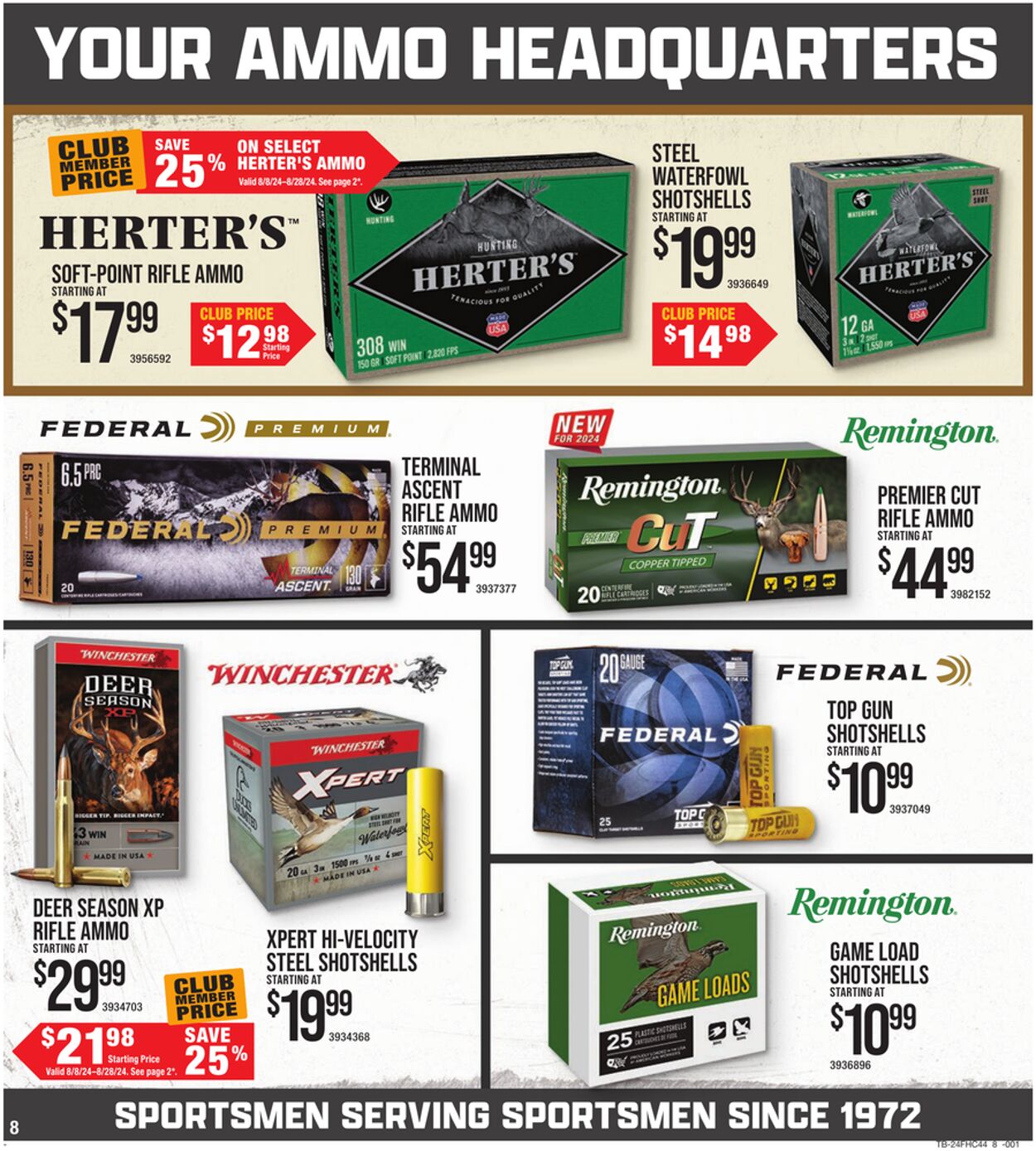 Catalogue Cabela's from 08/08/2024