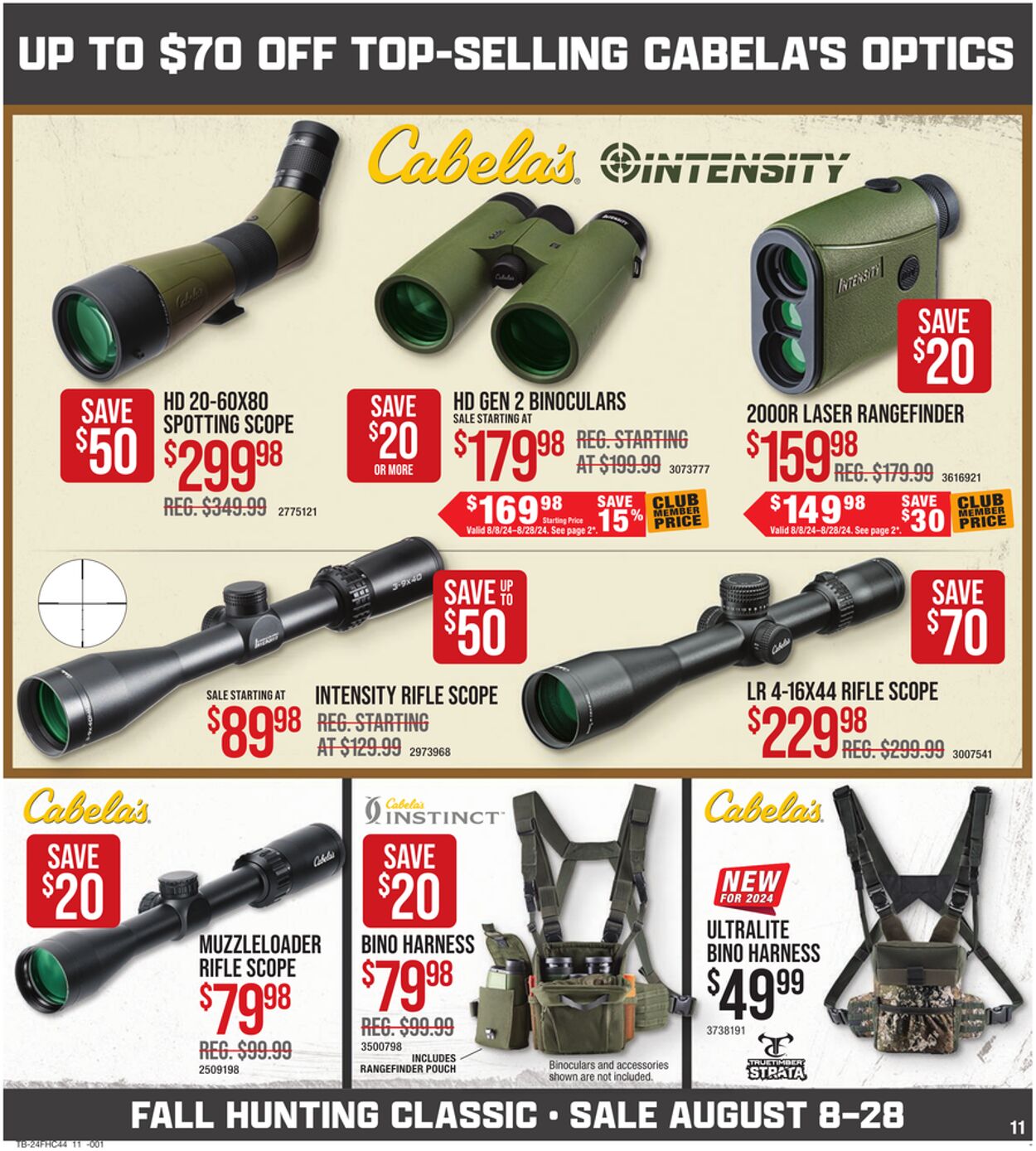 Catalogue Cabela's from 08/08/2024