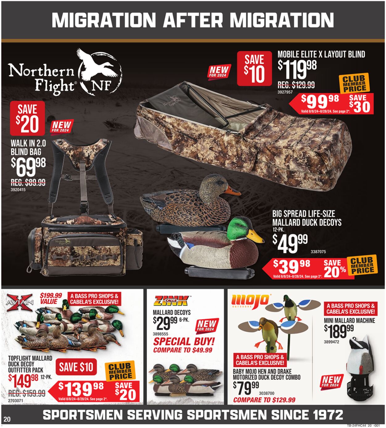 Catalogue Cabela's from 08/08/2024