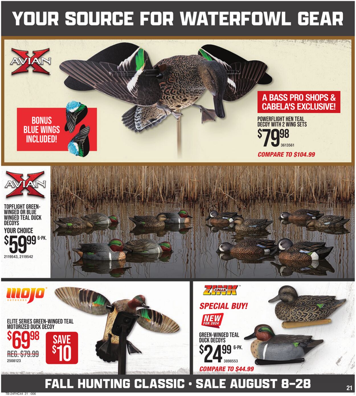 Catalogue Cabela's from 08/08/2024