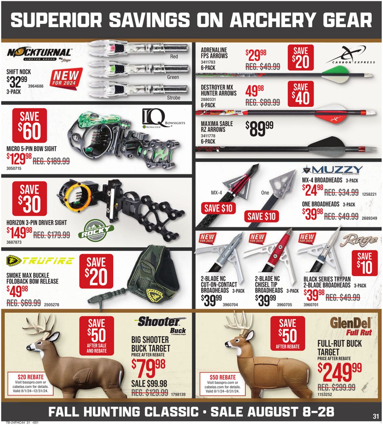 Catalogue Cabela's from 08/08/2024