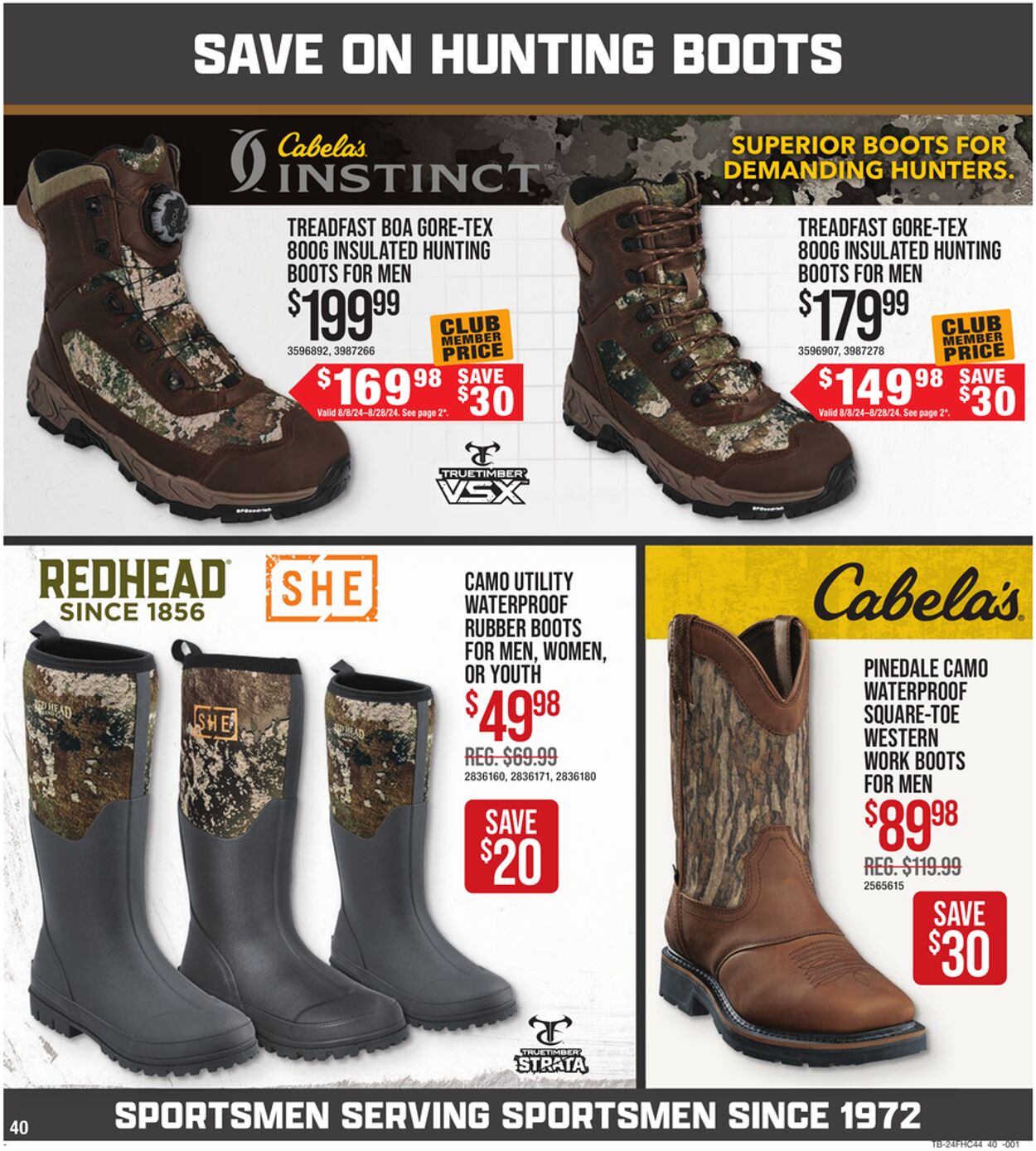 Catalogue Cabela's from 08/08/2024