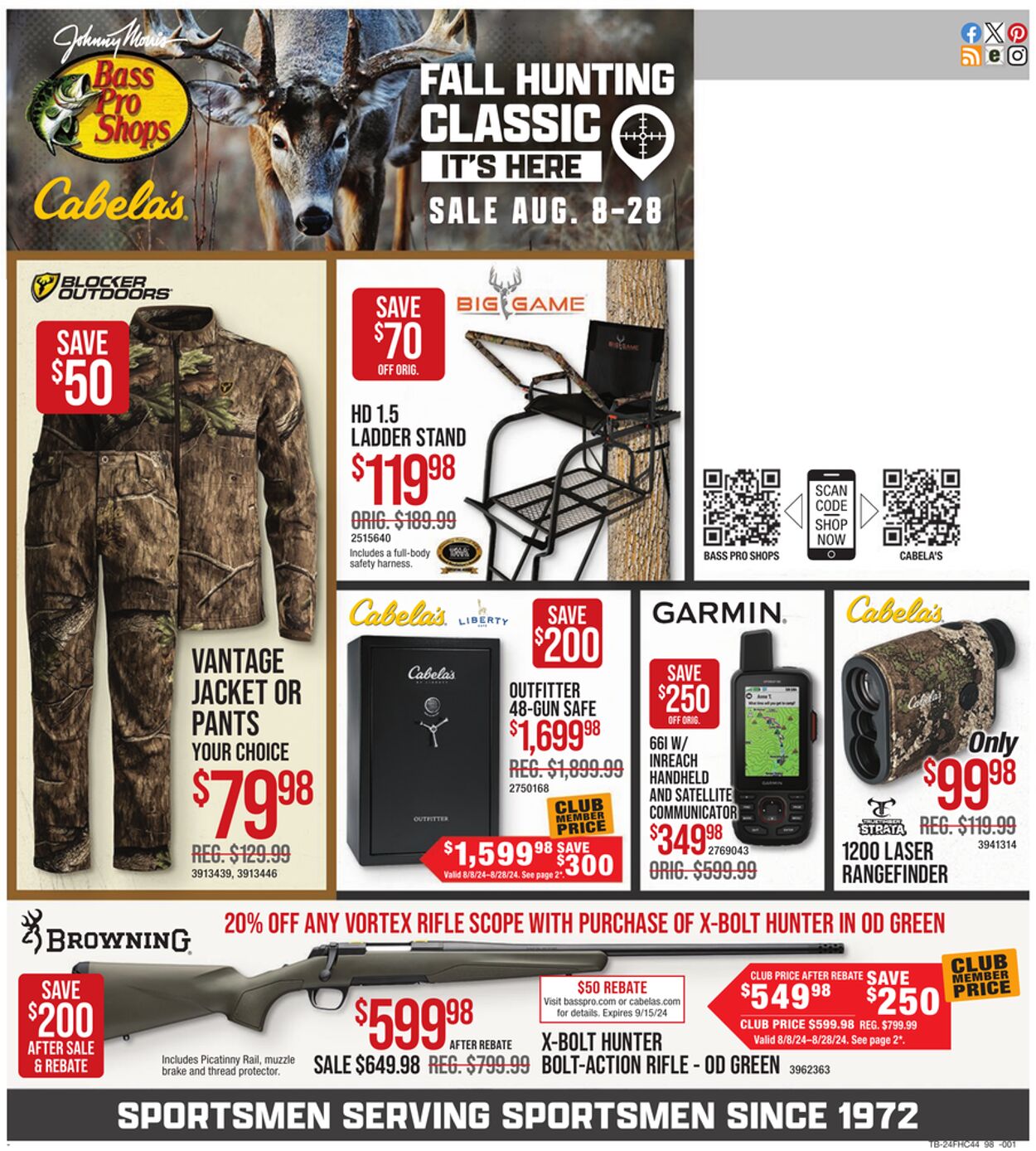 Catalogue Cabela's from 08/08/2024