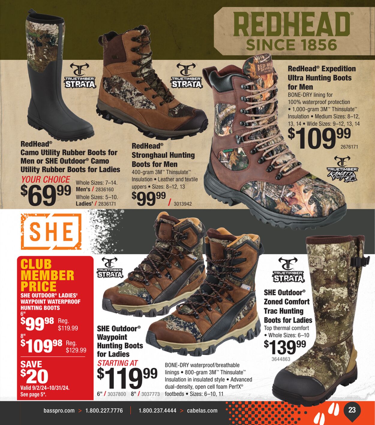 Catalogue Cabela's from 09/11/2024