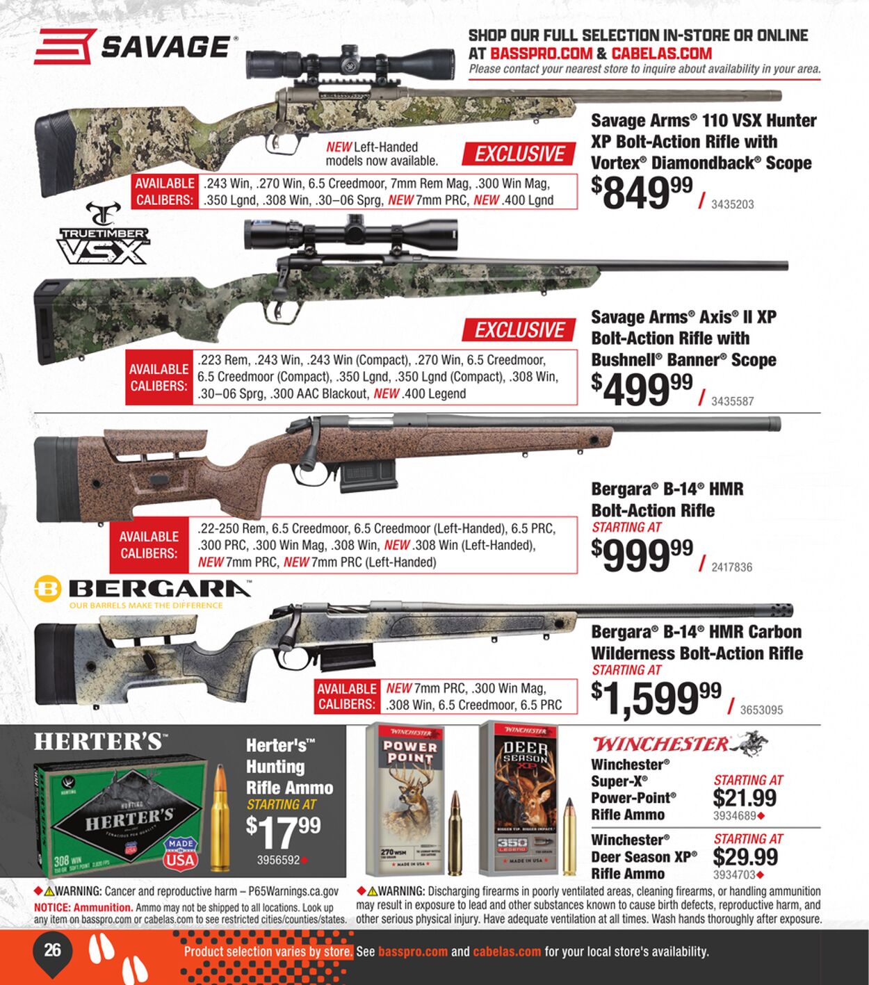 Catalogue Cabela's from 09/11/2024