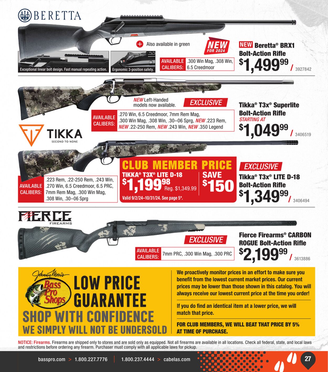 Catalogue Cabela's from 09/25/2024