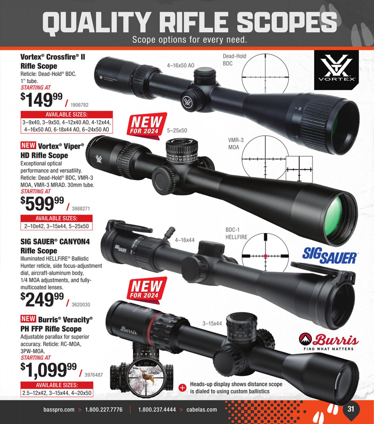 Catalogue Cabela's from 09/25/2024