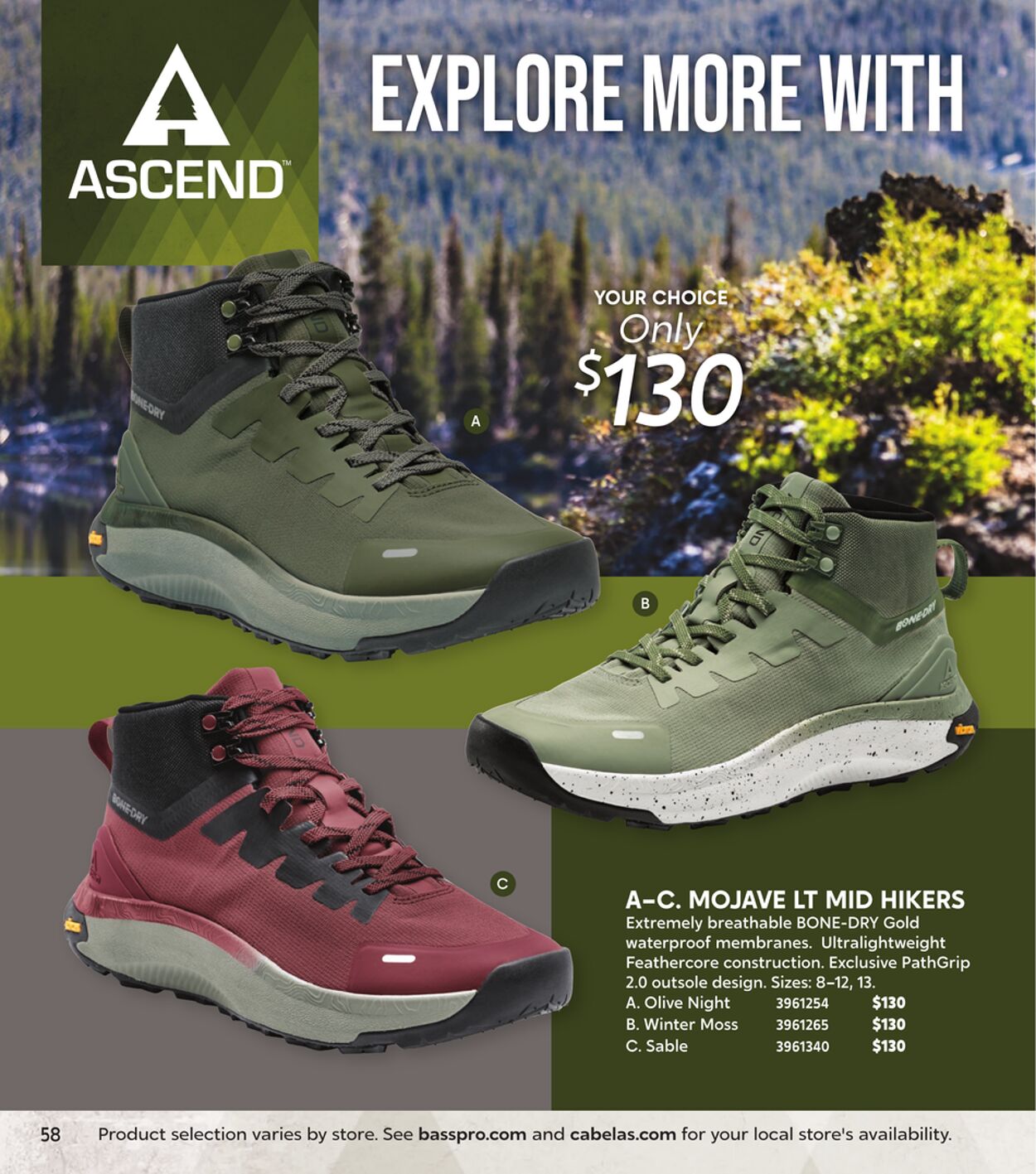 Catalogue Cabela's from 09/25/2024