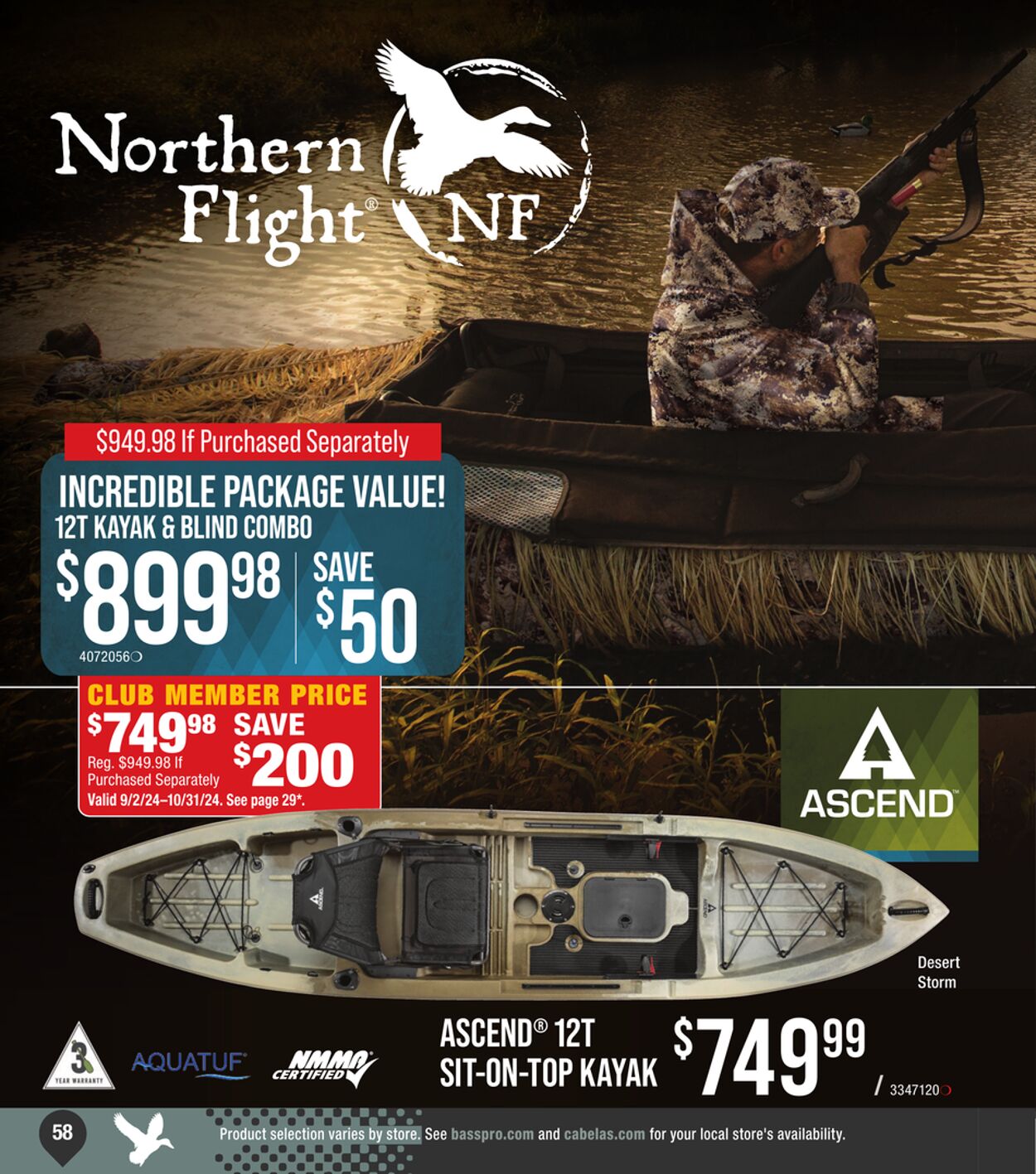 Catalogue Cabela's from 09/25/2024