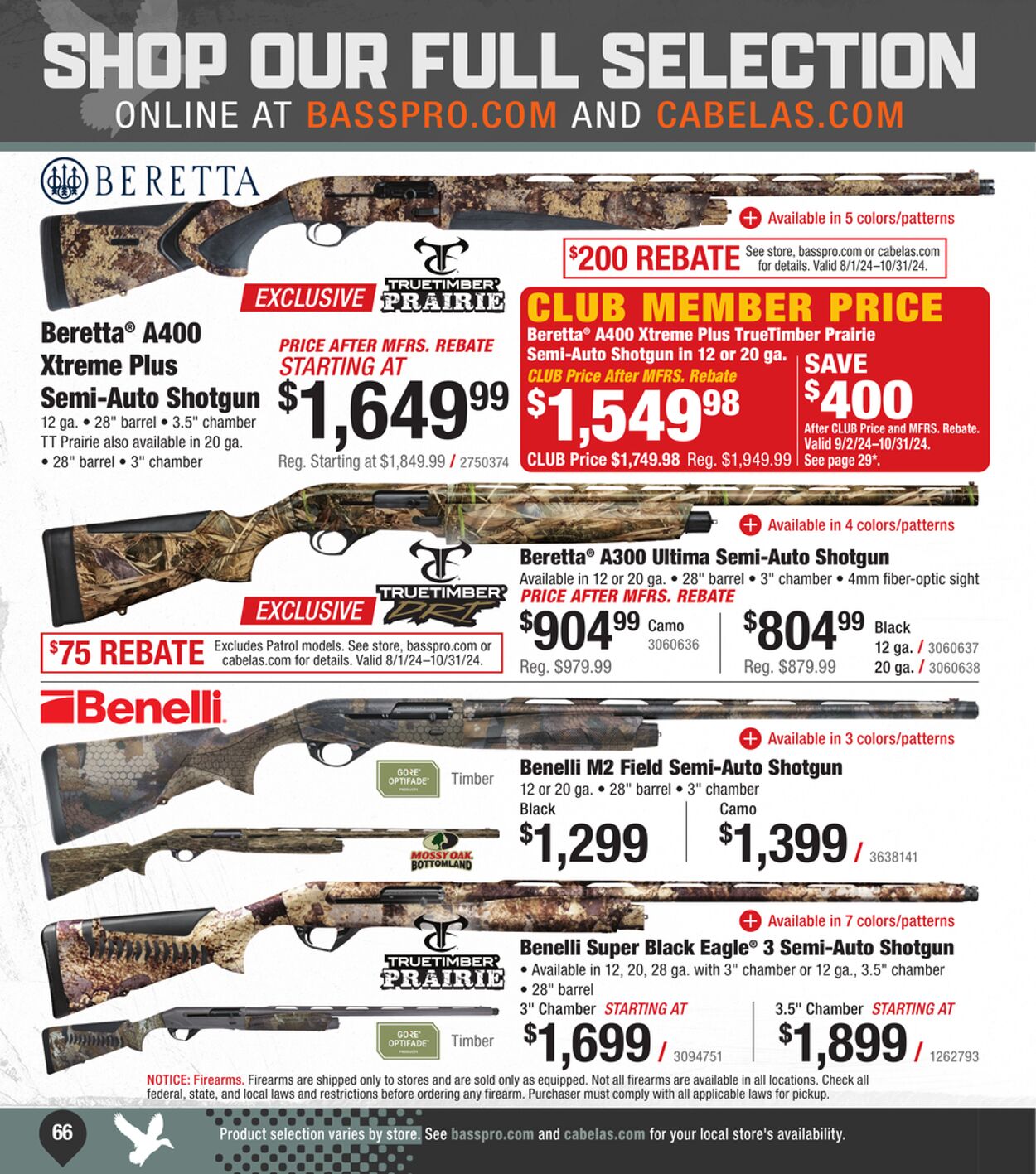 Catalogue Cabela's from 09/25/2024