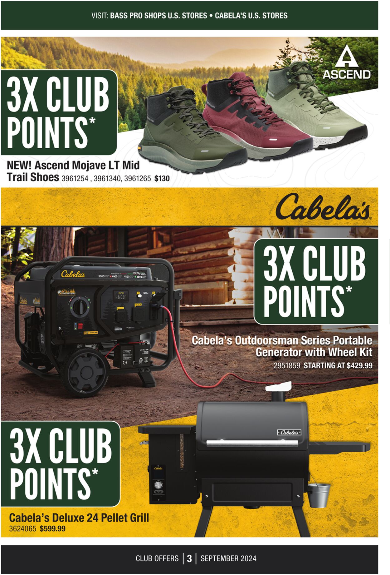 Catalogue Cabela's from 09/01/2024