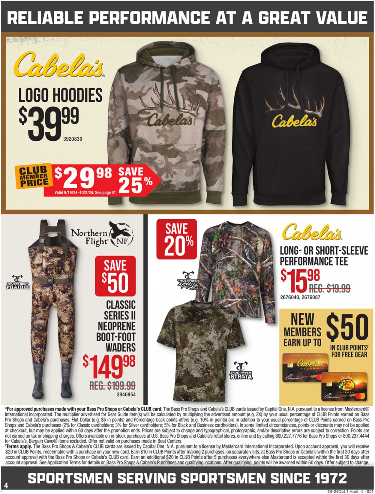 Catalogue Cabela's from 09/19/2024