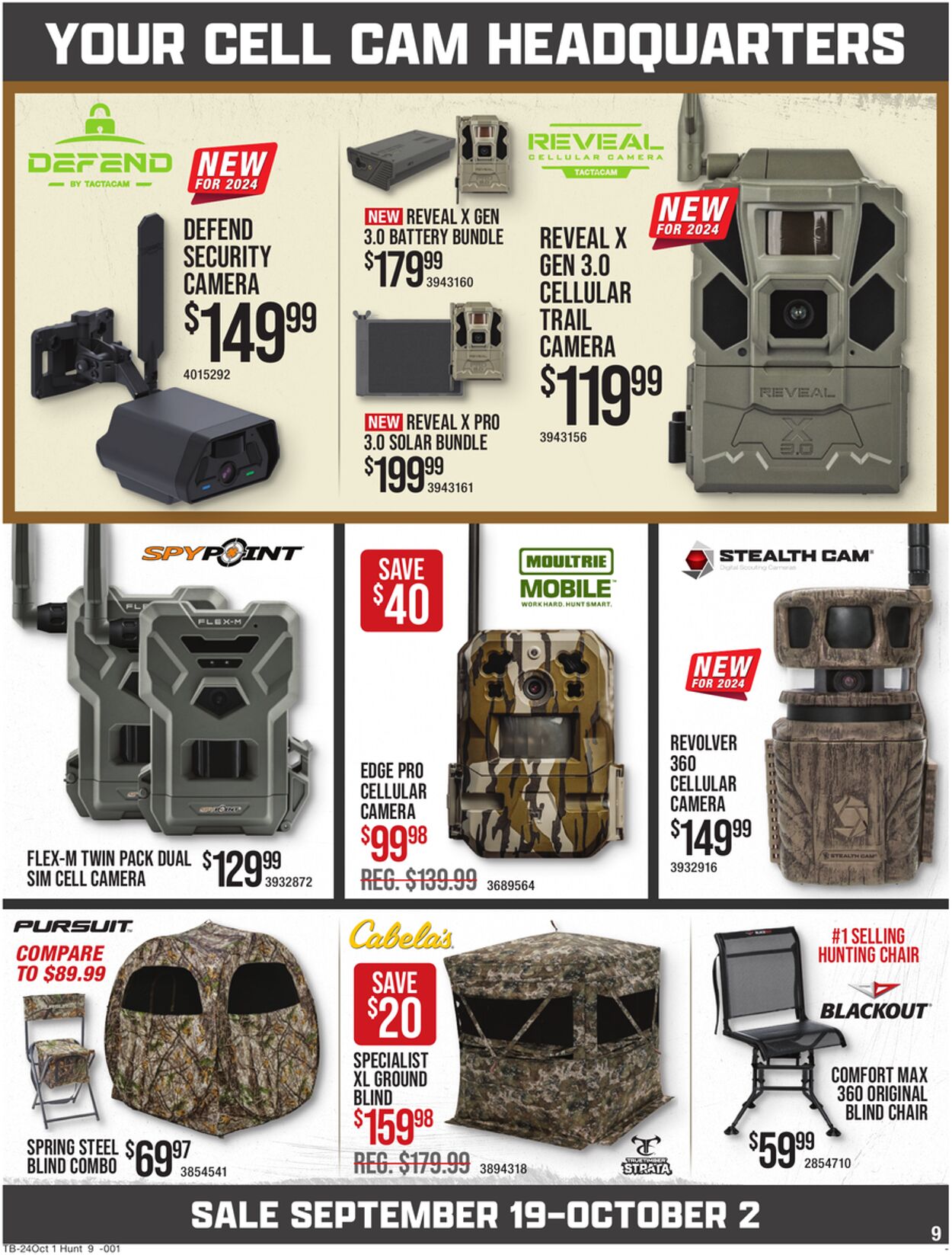 Catalogue Cabela's from 09/19/2024