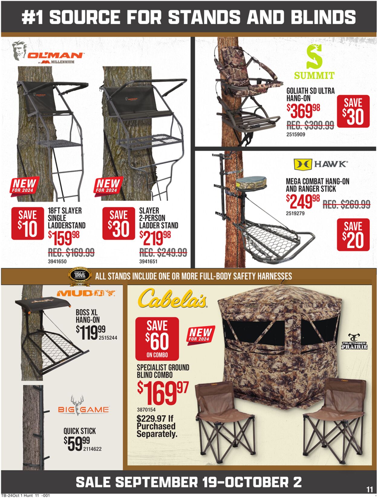 Catalogue Cabela's from 09/19/2024