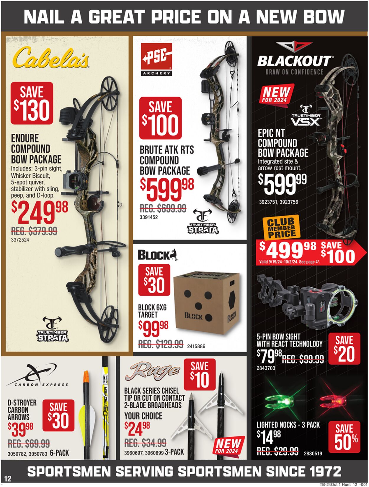 Catalogue Cabela's from 09/19/2024