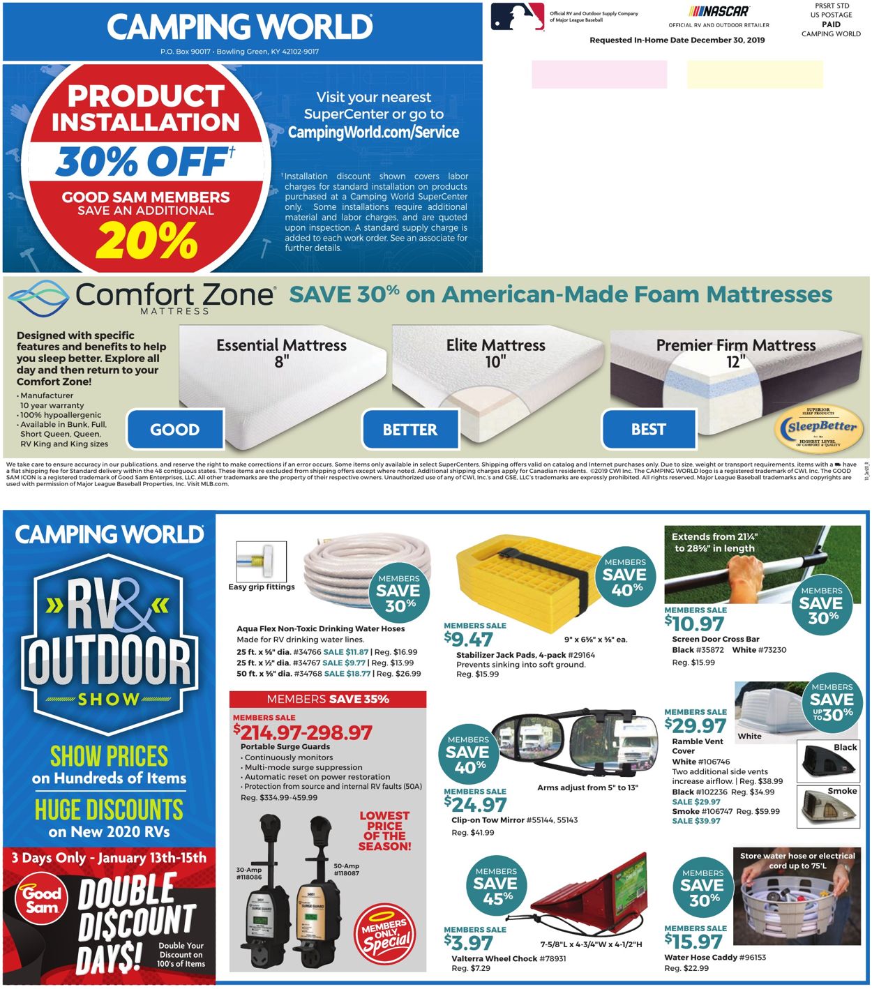 Catalogue Camping World from 12/30/2019