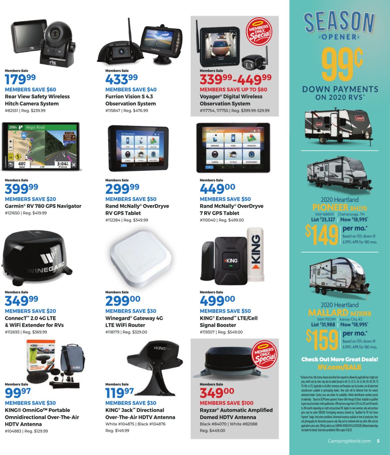 Catalogue Camping World from 04/01/2020
