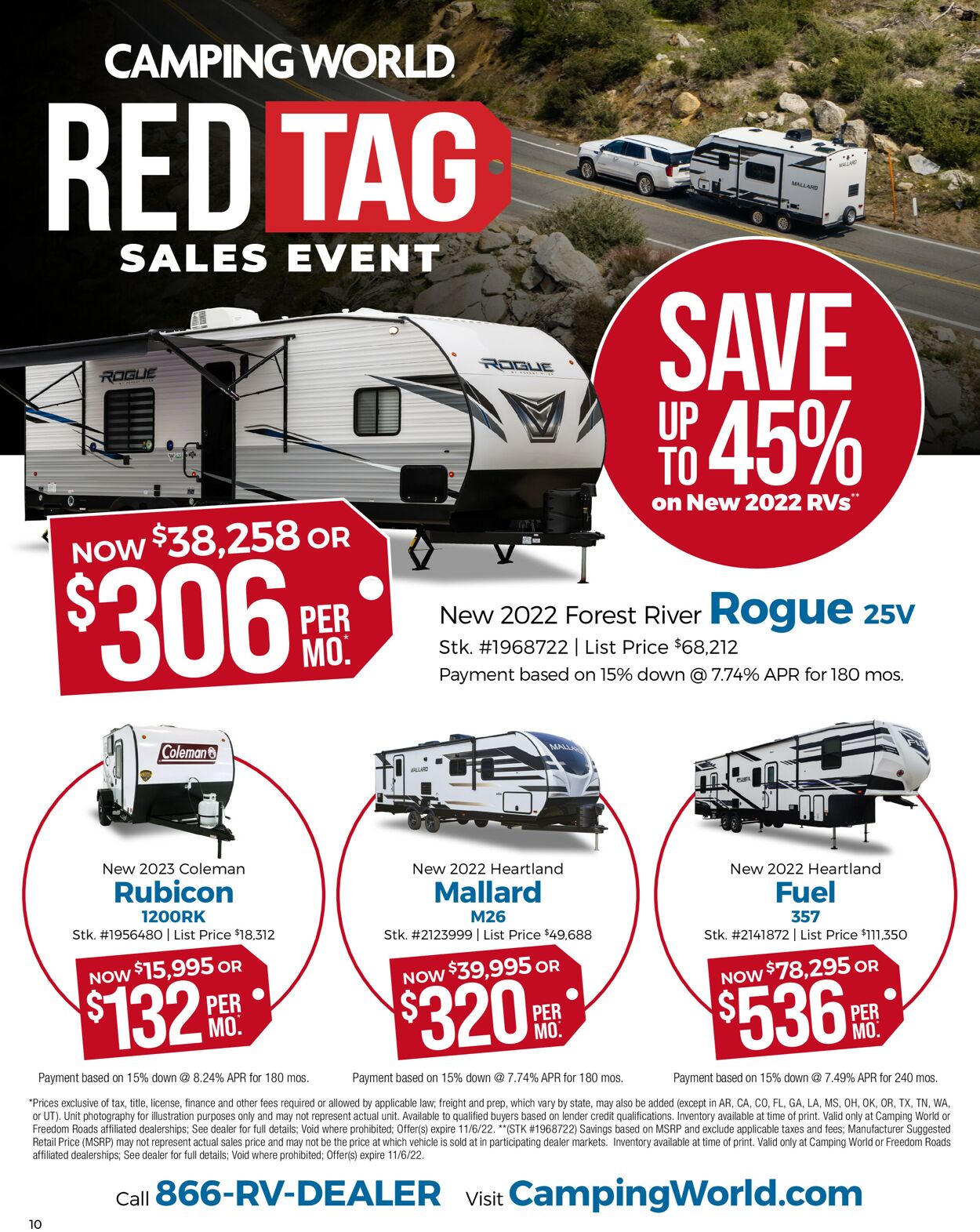 Catalogue Camping World from 10/10/2022