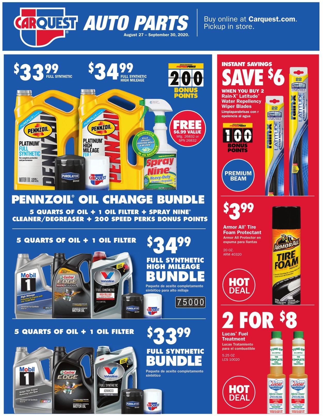 Catalogue CarQuest from 08/27/2020