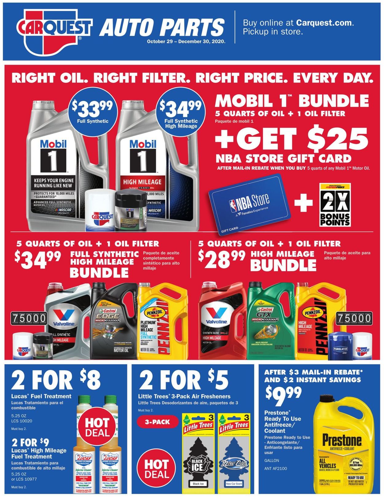 CarQuest Current Weekly Ad 10 29 12 30 2020 Frequent ads