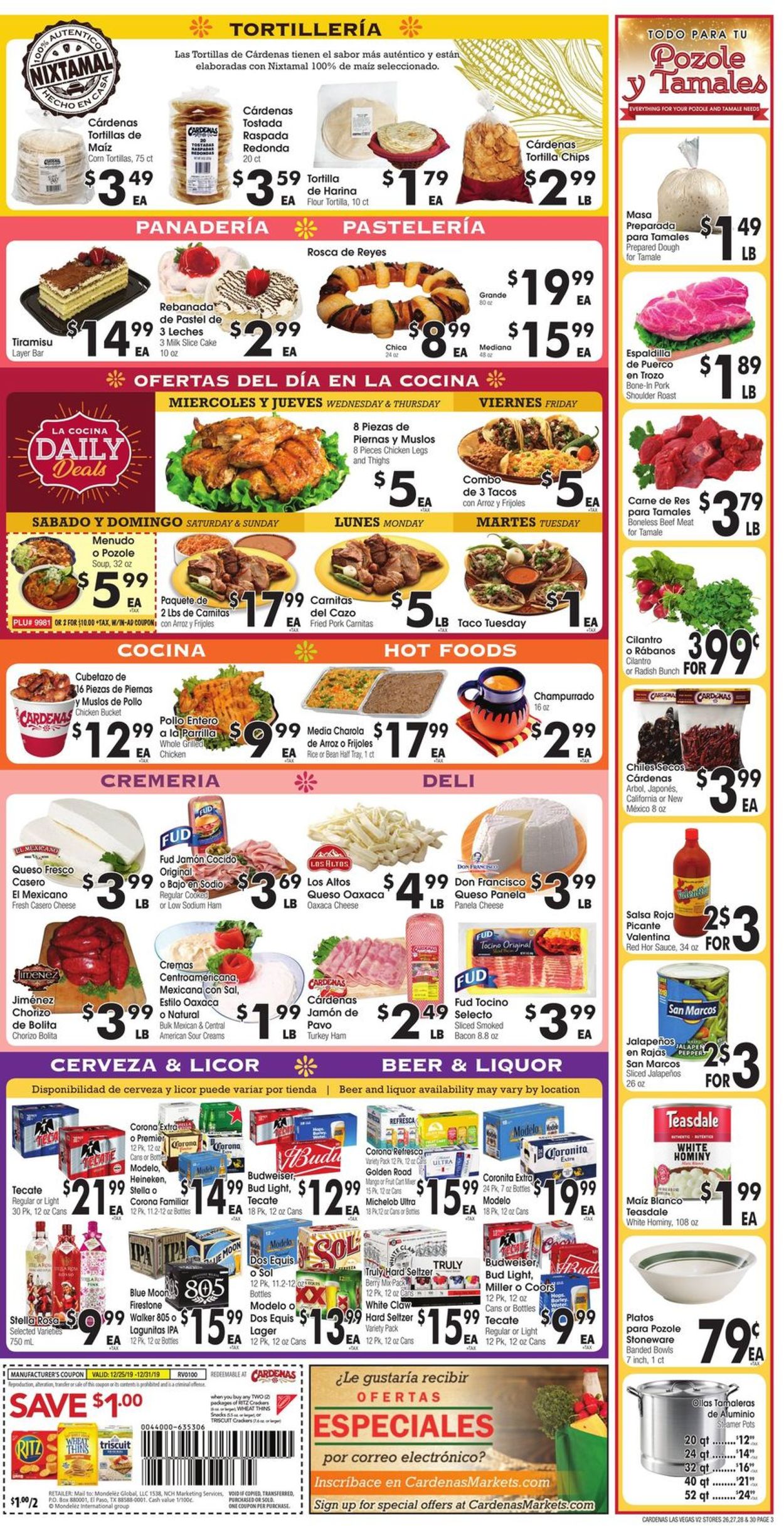 Catalogue Cardenas - New Year's Ad 2019/2020 from 12/25/2019