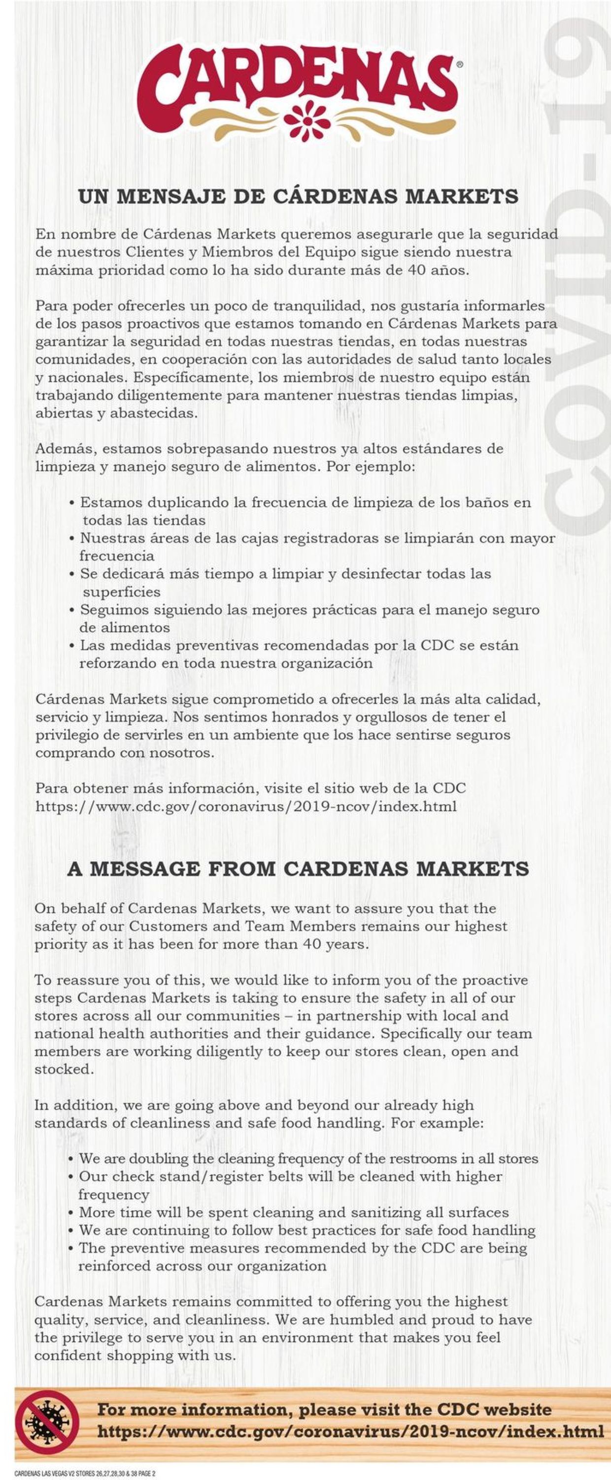 Catalogue Cardenas from 03/25/2020