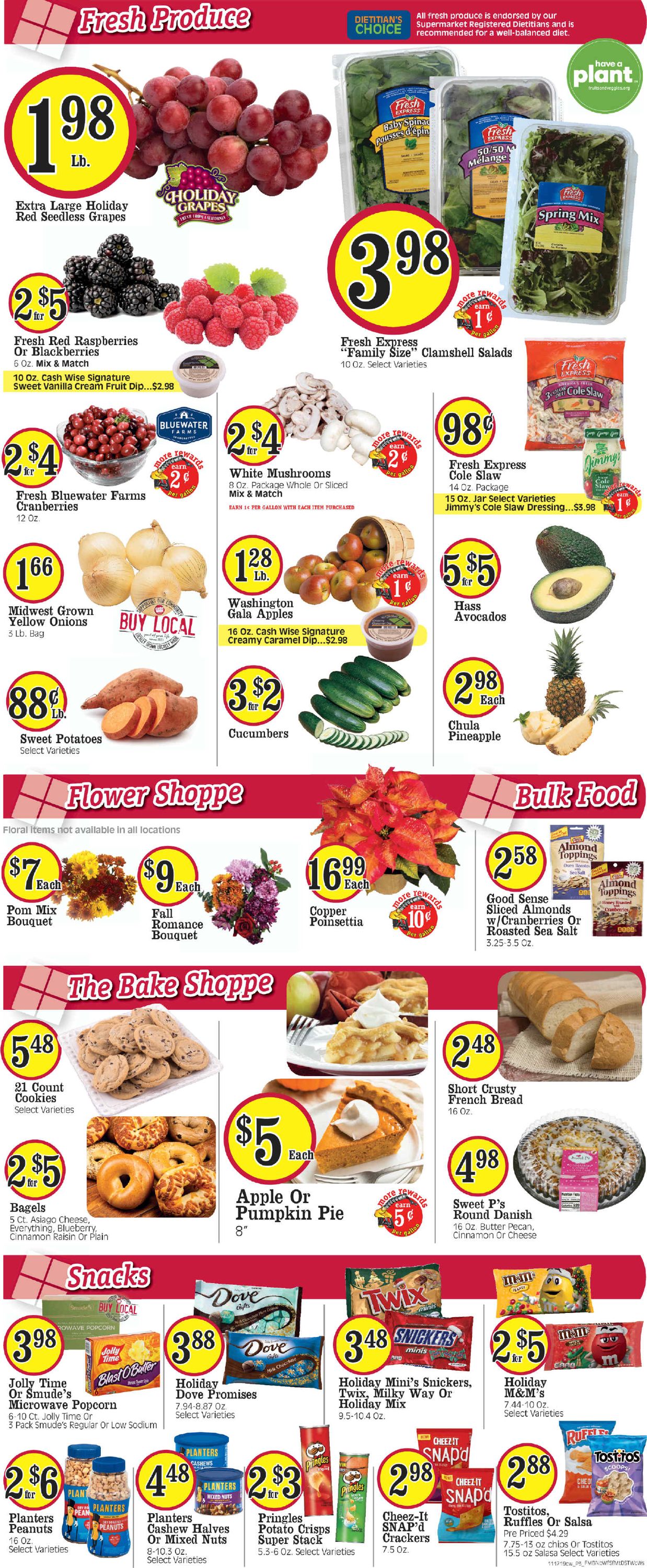 Catalogue Cash Wise - Thanksgiving Ad 2019 from 11/20/2019