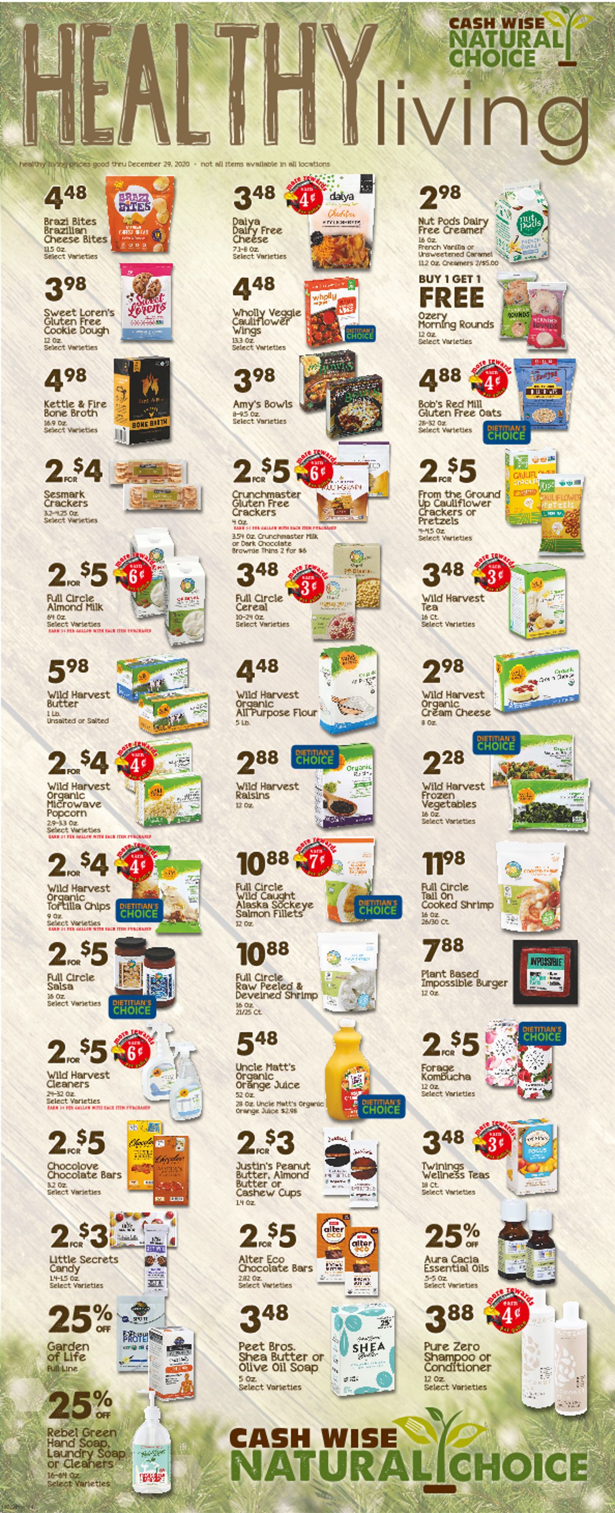 Catalogue Cash Wise Healthy Living 2020 from 12/09/2020