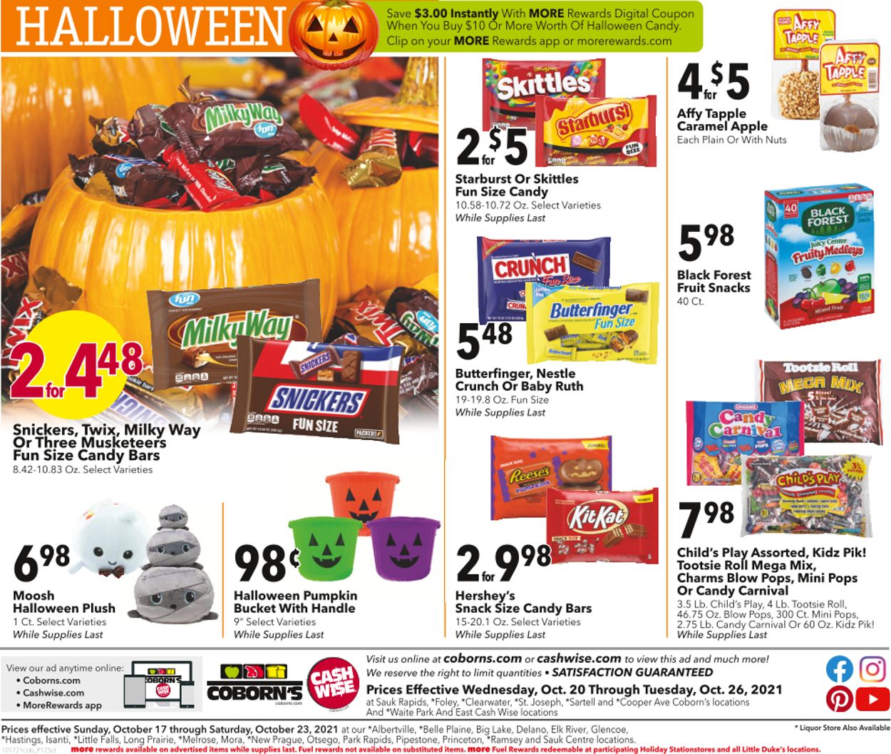 Catalogue Cash Wise HALLOWEEN 2021 from 10/20/2021