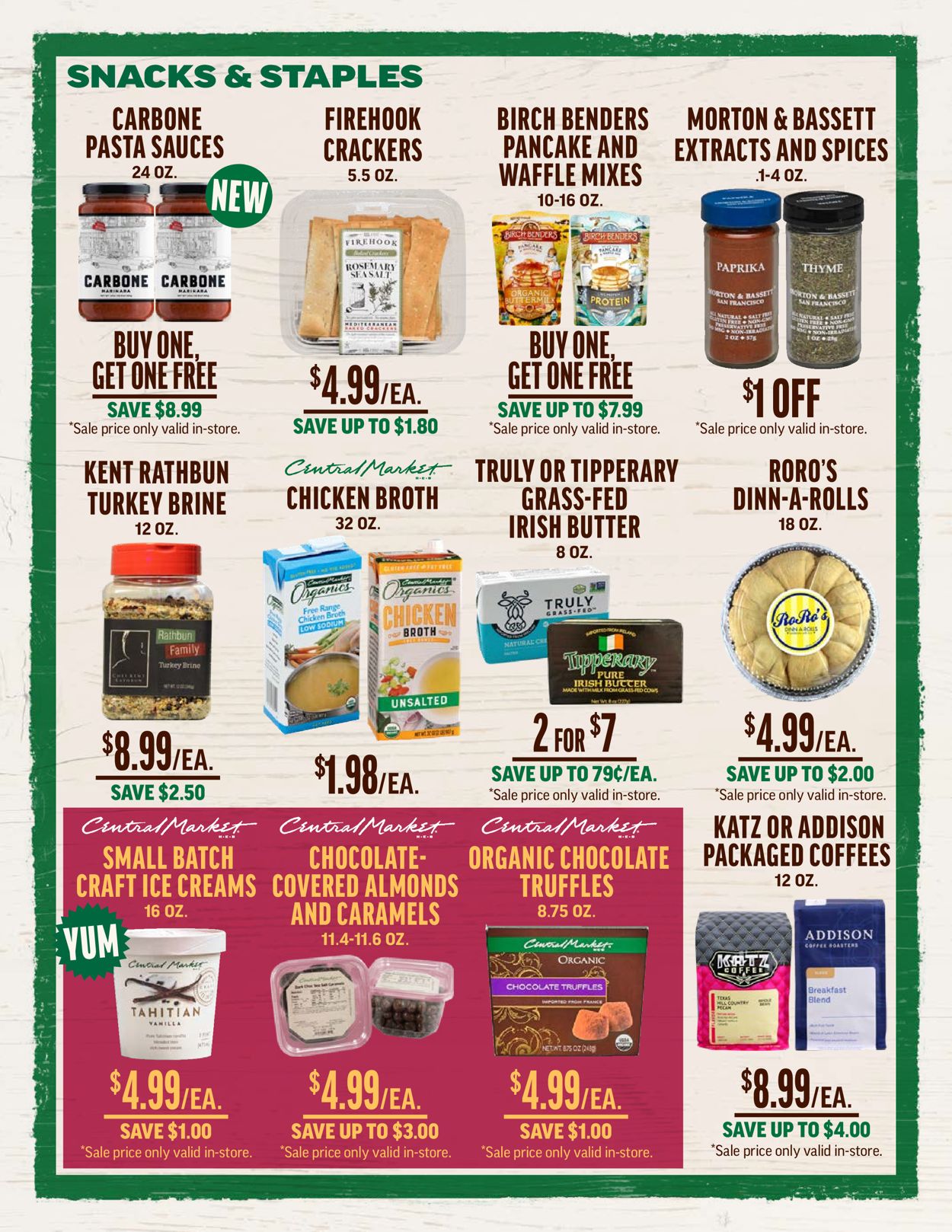 Catalogue Central Market THANKSGIVING 2021 from 11/17/2021