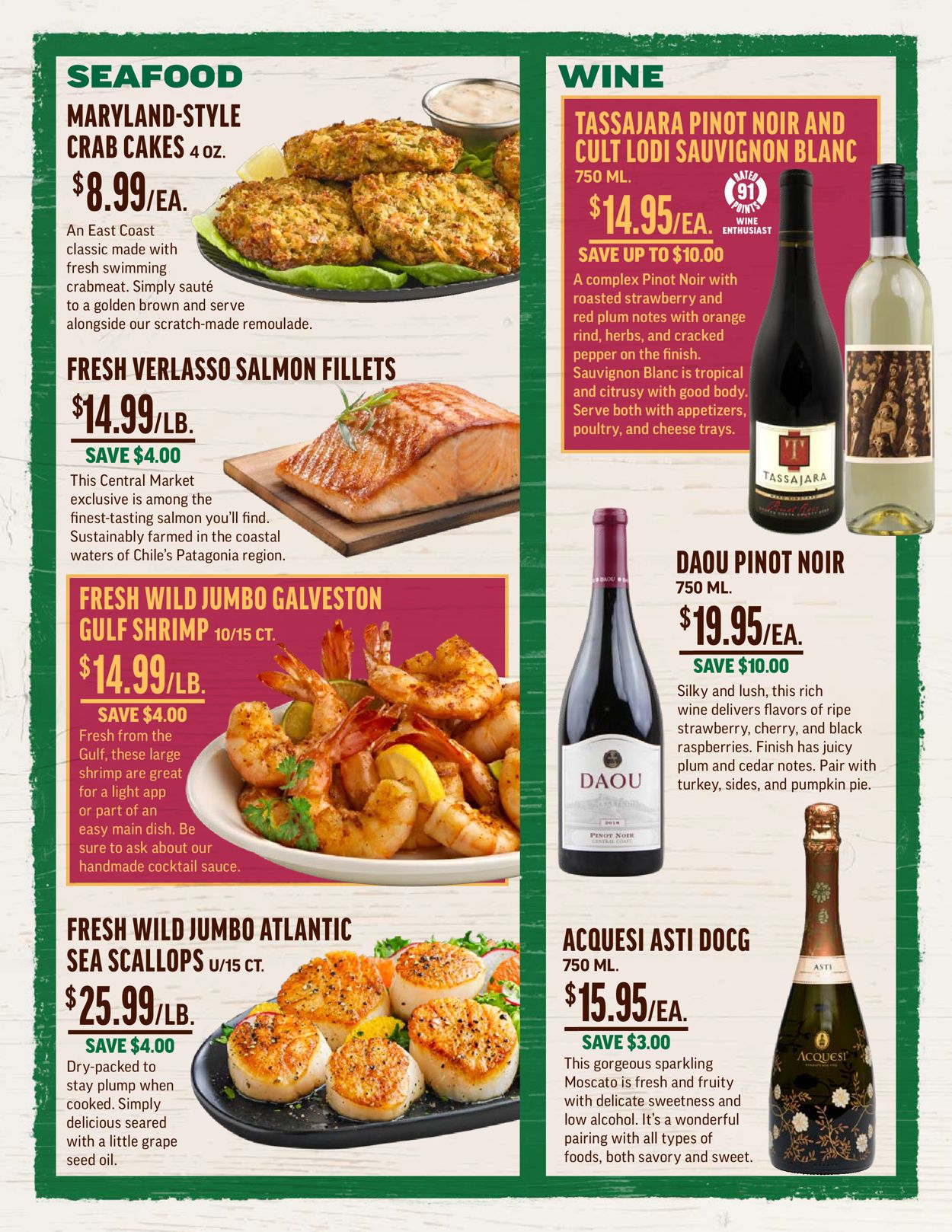 Catalogue Central Market THANKSGIVING 2021 from 11/17/2021