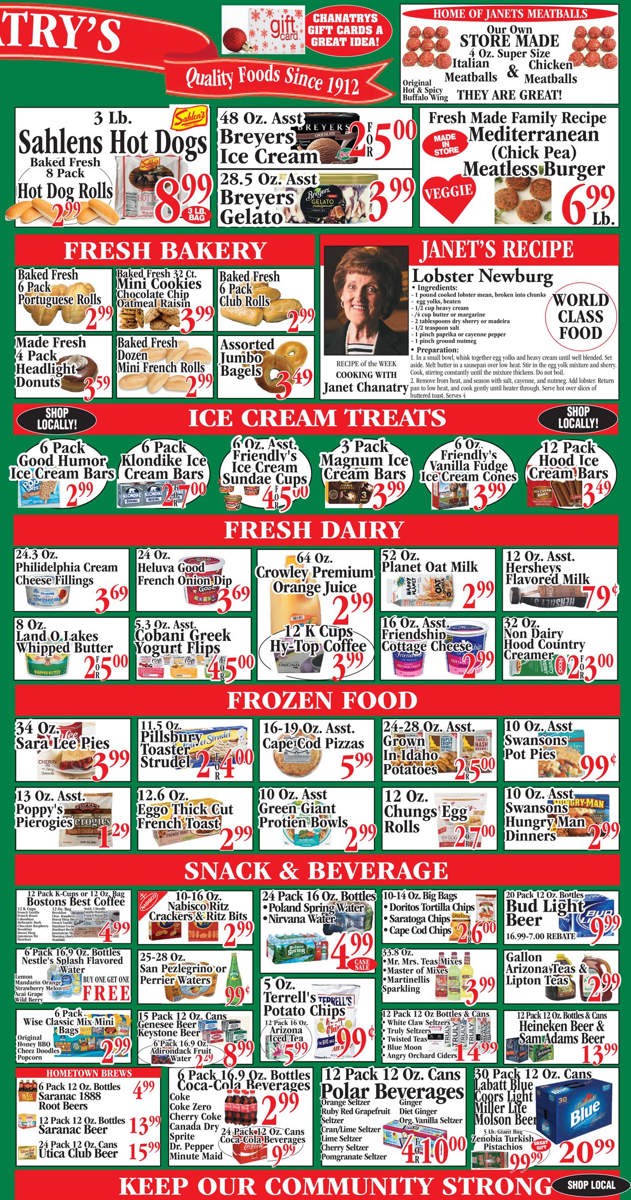 Catalogue Chanatry's Hometown Market from 11/29/2020