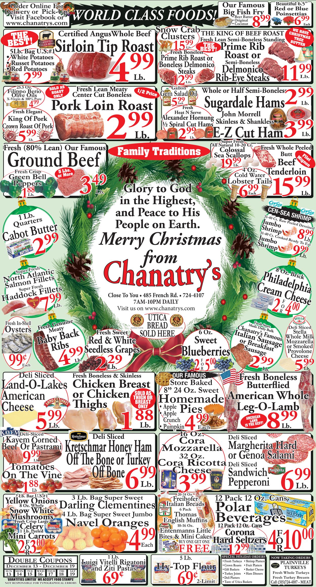 Catalogue Chanatry's Hometown Market Christmas 2020 from 12/13/2020