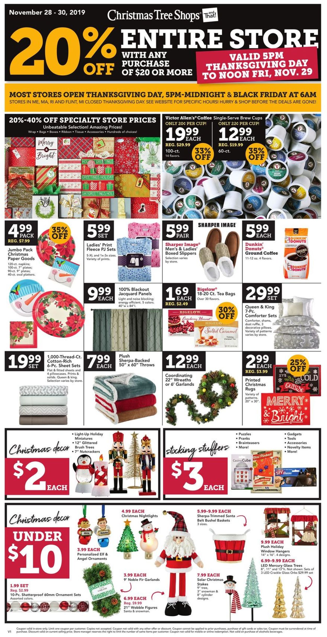 Catalogue Christmas Tree Shops - Holiday Ad 2019 from 11/28/2019