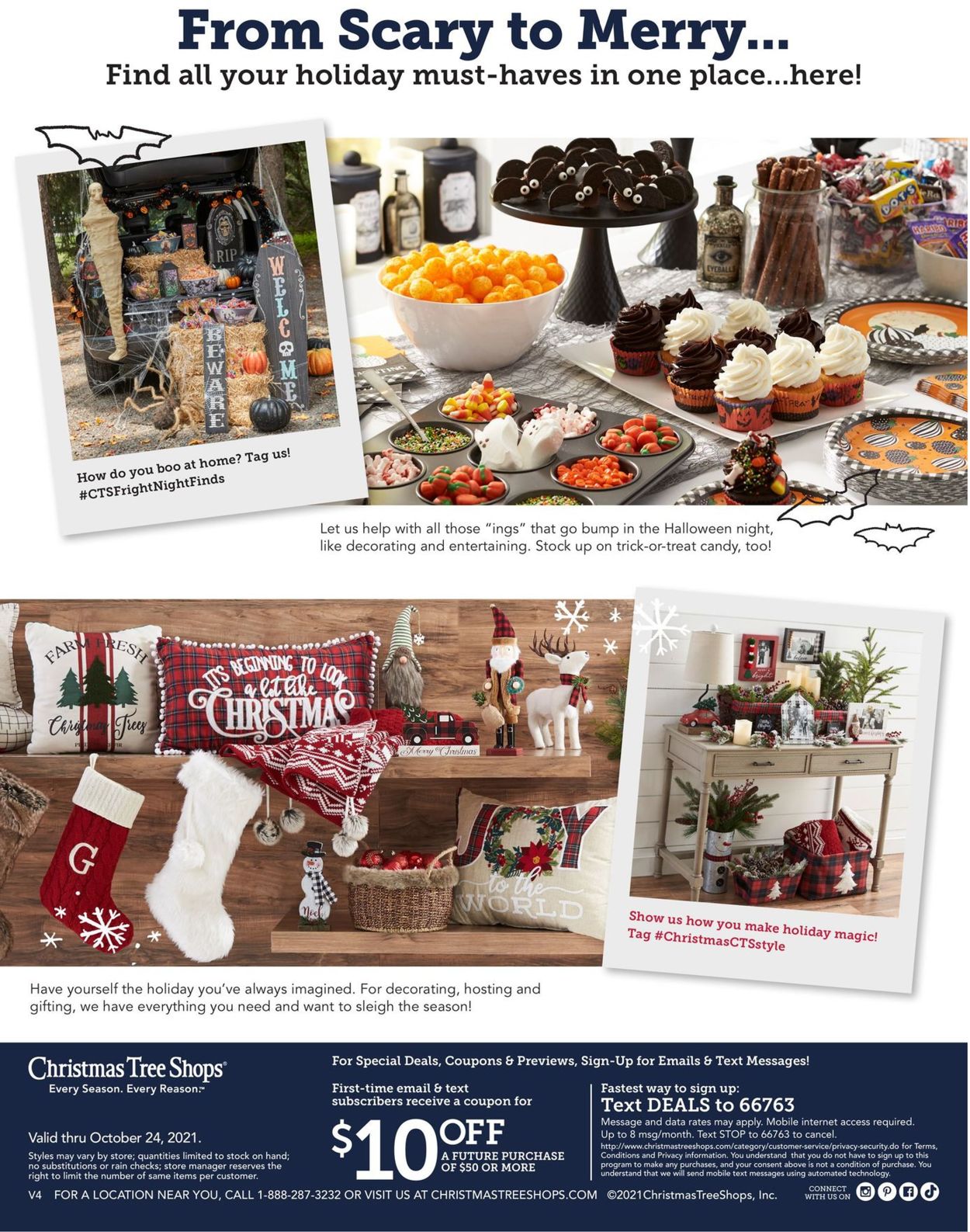 Catalogue Christmas Tree Shops Halloween 2021 from 10/14/2021