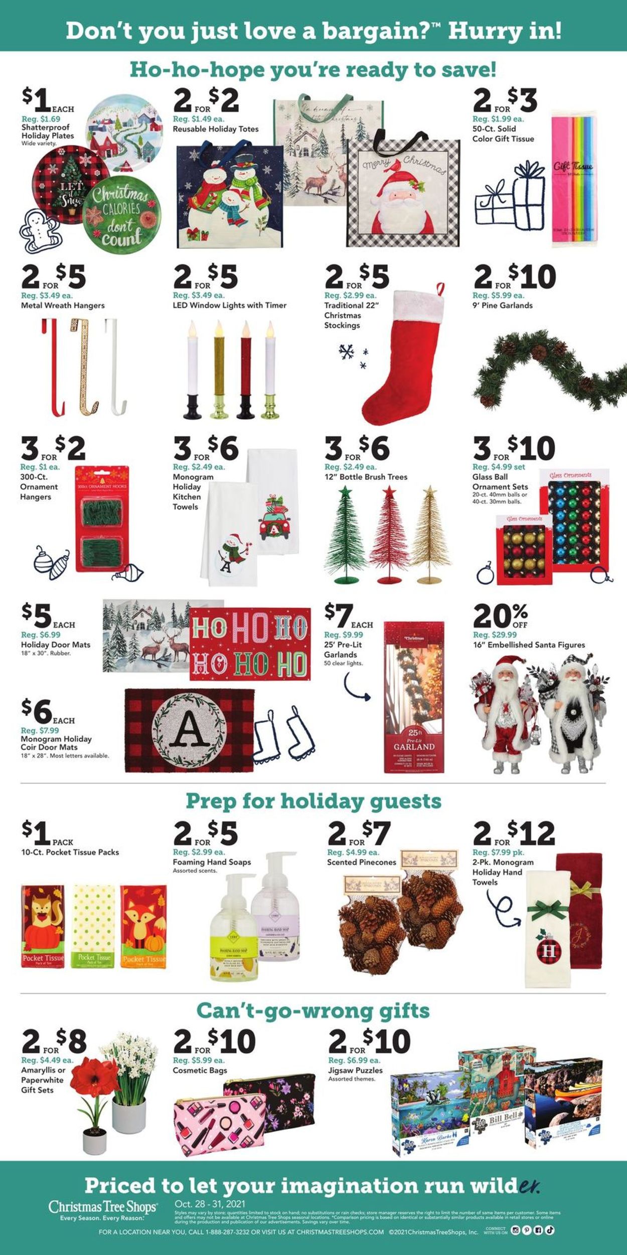 Catalogue Christmas Tree Shops HOLIDAY 2021 from 10/28/2021