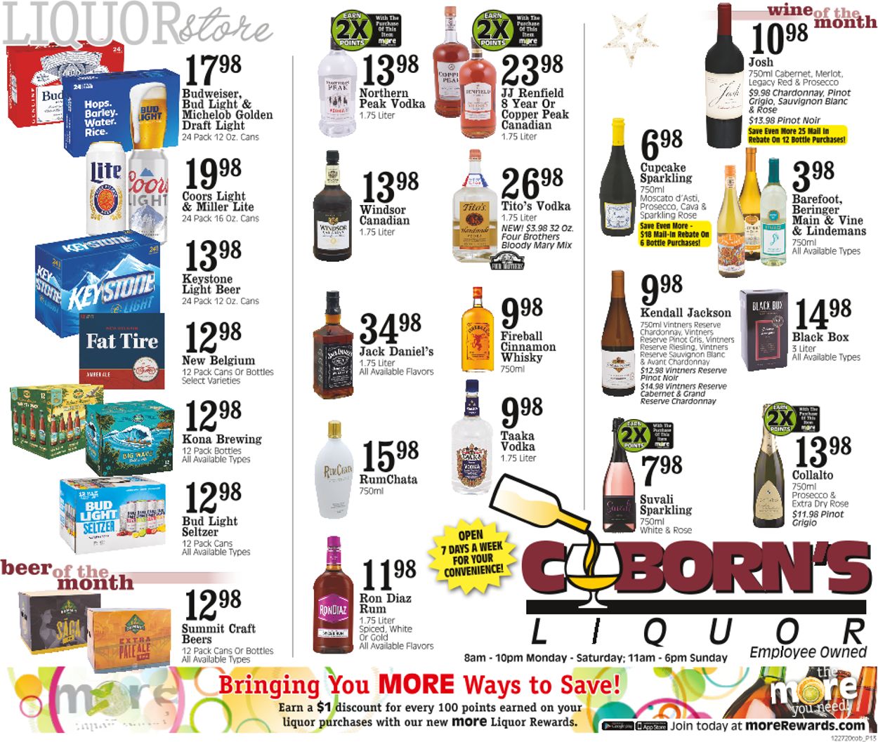 Catalogue Coborn's Liquor from 12/30/2020