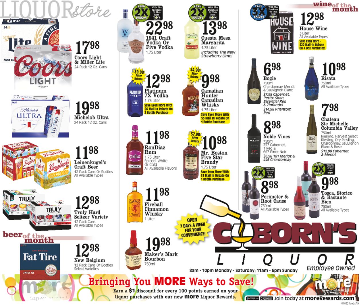 Catalogue Coborn's Liquor 2021 from 01/06/2021