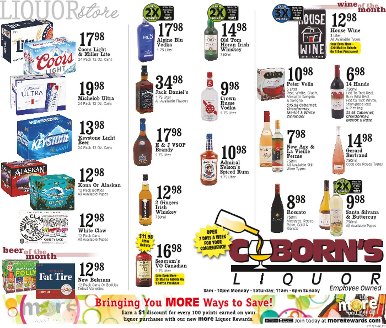 Catalogue Coborn's Liquor 2021 from 01/20/2021