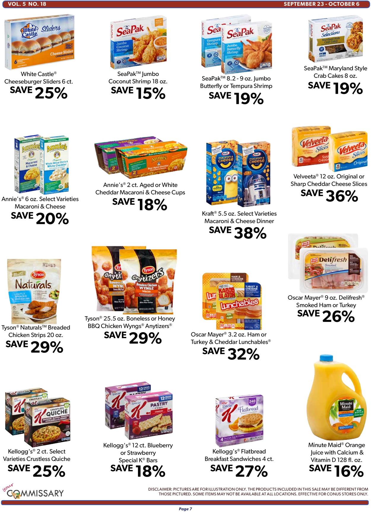 Catalogue Commissary from 09/23/2019